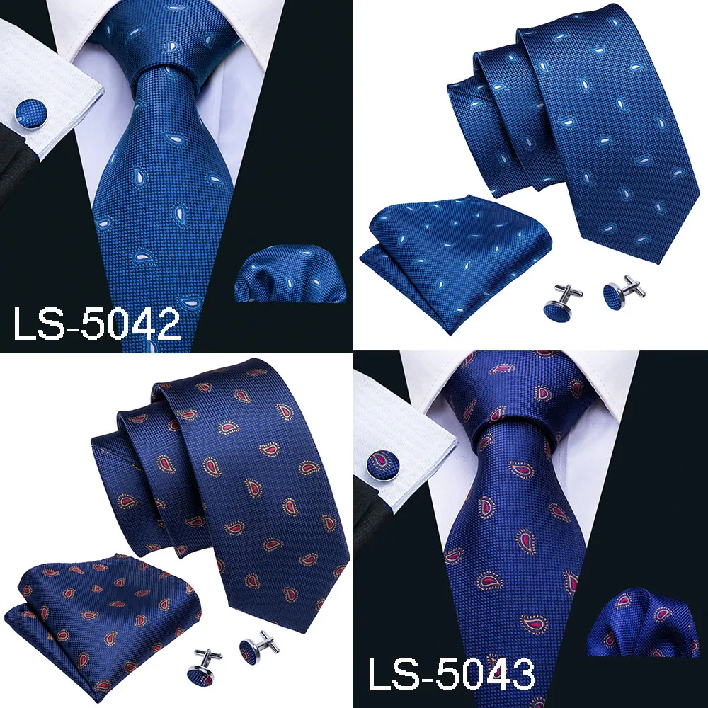 LS-5003, 8,5 см, новинка, мужской галстук, шелк, Barry.Wang, 11 цветов, Пейсли, галстуки для мужчин, Свадебный, деловой стиль, Прямая поставка, набор галстуков