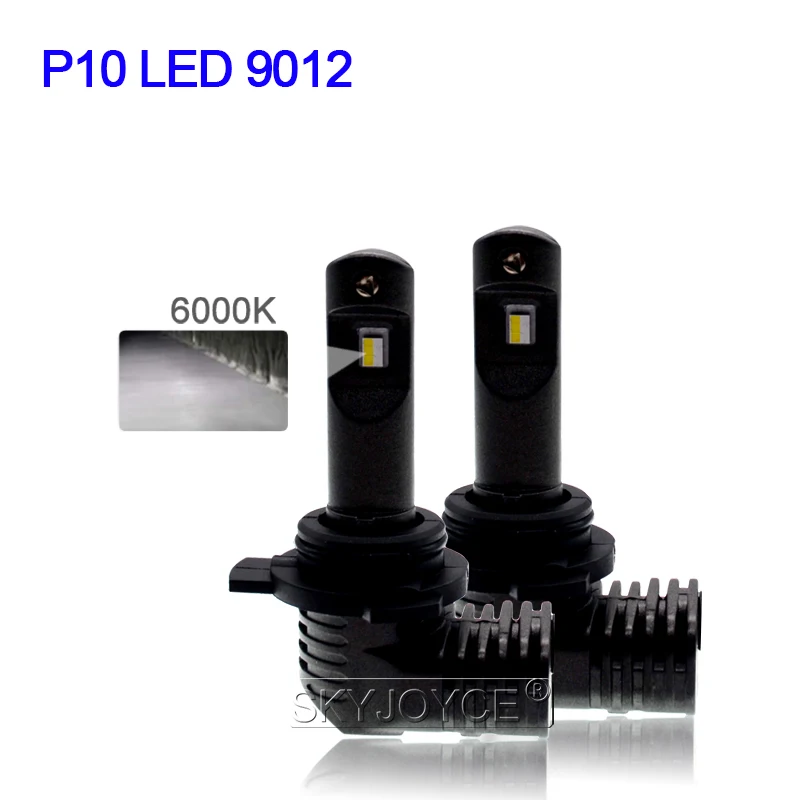 SKYJOYCE 1 комплект все в одном дизайн 9012 HIR2 светодиодный фары лампы 12 V 35 W 6000 K 5200LM мини Размеры P10 9012 светодиодный фары передние лампы