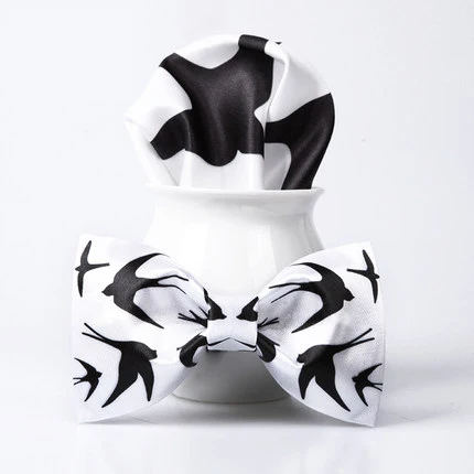 Paper box 1set Черный/белый хит цвета галстук-бабочка дизайн полиэстер галстук-бабочка креативные галстуки для мужчин рубашка галстук свадьба cravate pour homme - Цвет: Paper box 1set