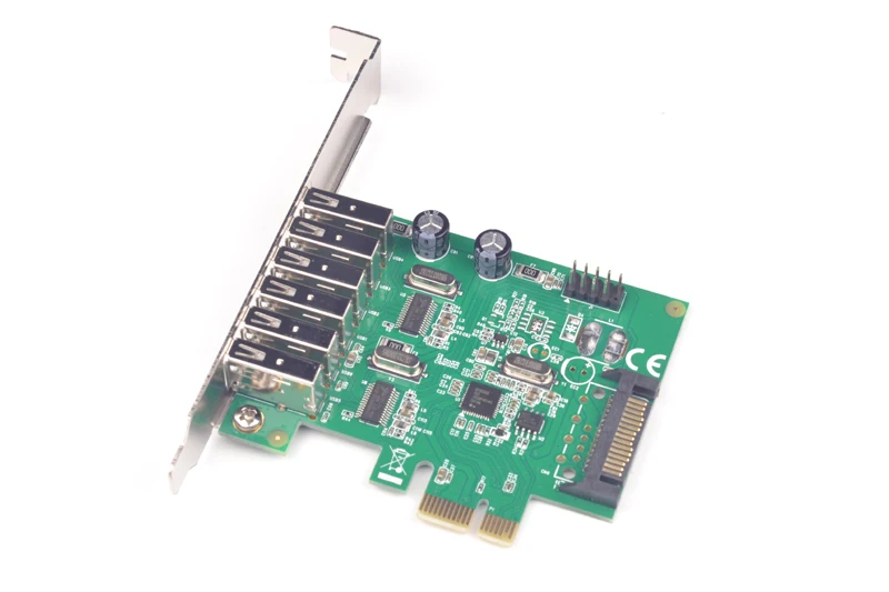 8 портовая карта USB 2 0 PCI Express X1 (6 внешних портов s и внутренних 9 контактных порта