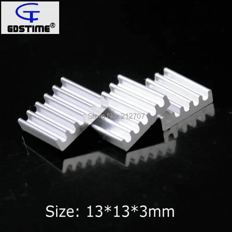 

Алюминиевый радиатор Gdstime 13x13x3 мм, 2000 шт.