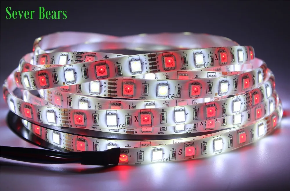 Светодиодный светильник RGBW 5050 5 м + 40key контактный водонепроницаемый IP65 DC12V SMD 60