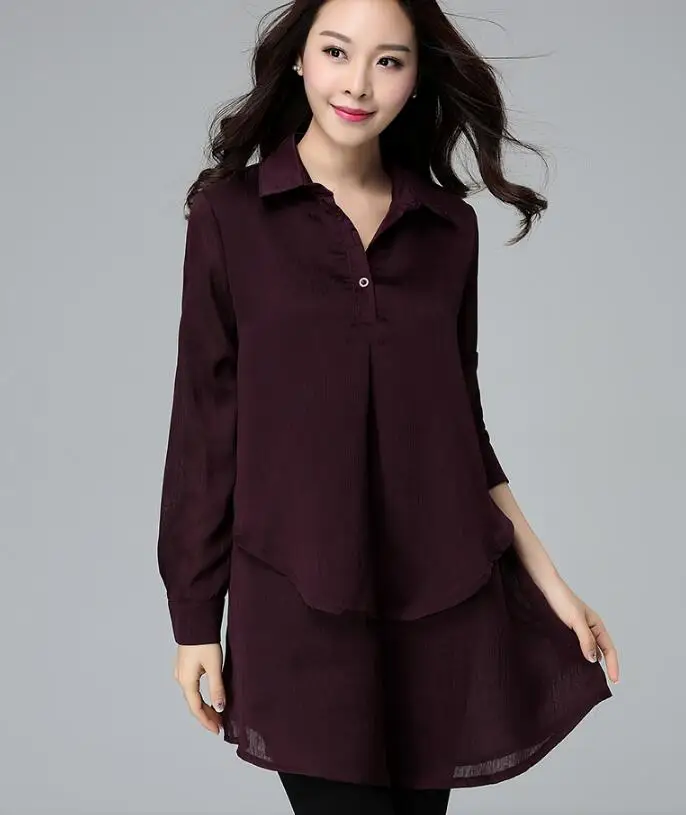 Женская шифоновая блузка с длинным рукавом | одежда