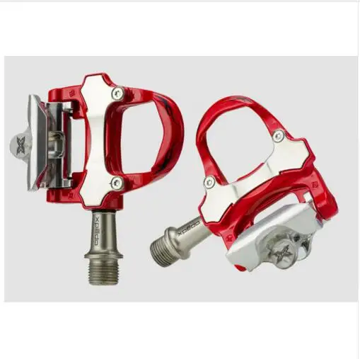 Wellgo Xpedo XRF07MC, велосипедные закрытые педали для шоссейного велосипеда, совместимые с Keo, сверхлегкие педали, велосипедные педали, велосипедные педали с подшипником - Цвет: red