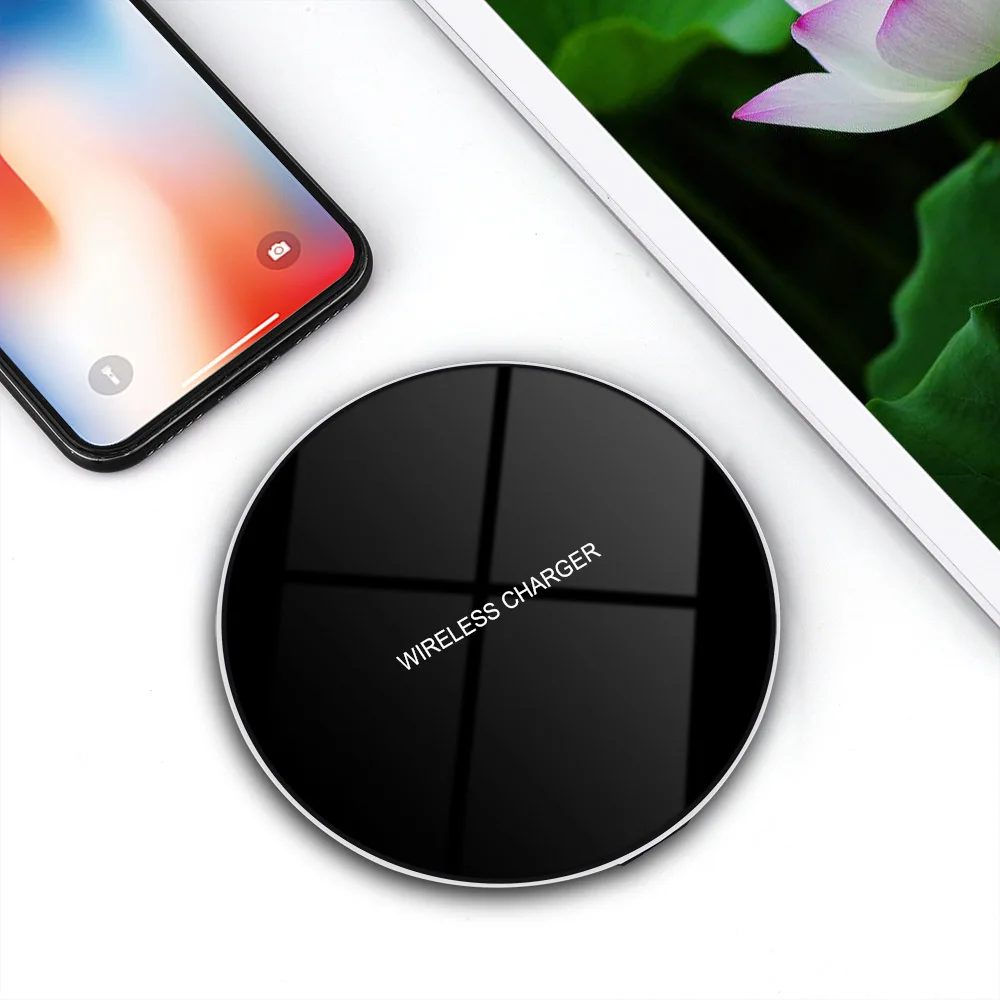 Беспроводное зарядное устройство DCAE QI для iPhone X 8 XS MAX XR Samsung S9 S8 Note 9 Xiaomi Huawei