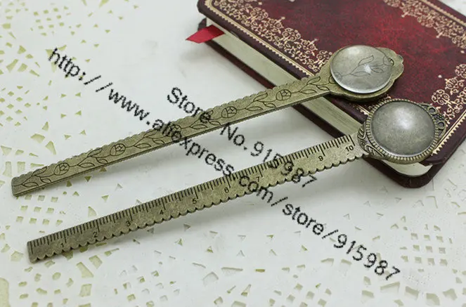 5 комплектов камея из античного бронзового сплава круглая линейка 23*132 мм