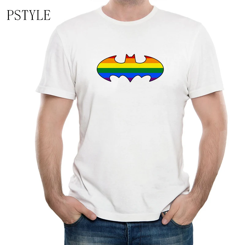 LGBT pride Дизайнерские мужские футболки с логотипом Супермена футболка