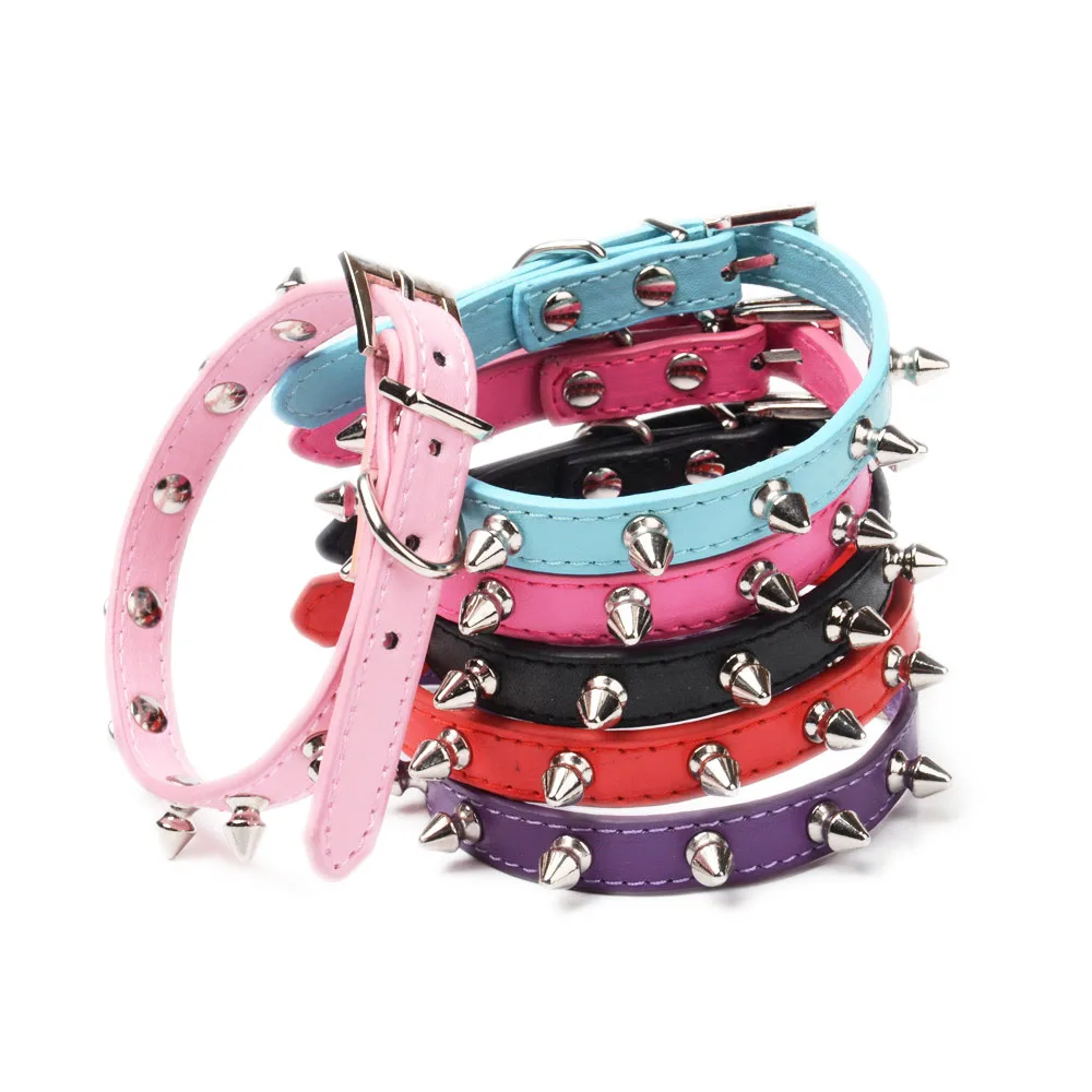 Ошейники для кошек товары собак с шипами и заклепками домашних животных ошейник