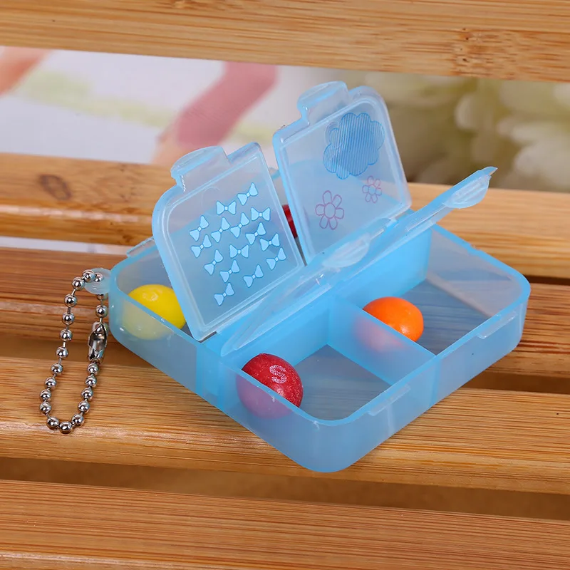 YYW 4 ячеек коробка для таблеток пластиковая инструментов ювелирное изделие