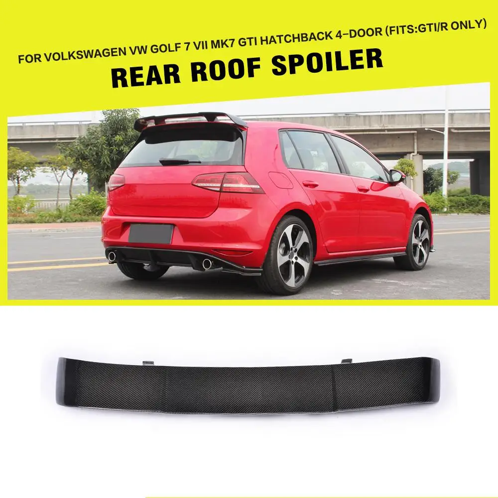 Углеродного волокна задний крыша загрузки спойлер крылья для Volkswagen VW Golf 7 VII MK7 GTI R хэтчбек- автомобиль-Стайлинг