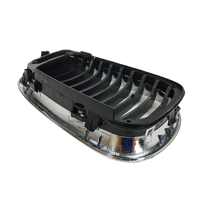 Правая и левая верхняя решетка BTAP хромированная черная для BMW E46 3 Series 320i 325i 325Xi 330i