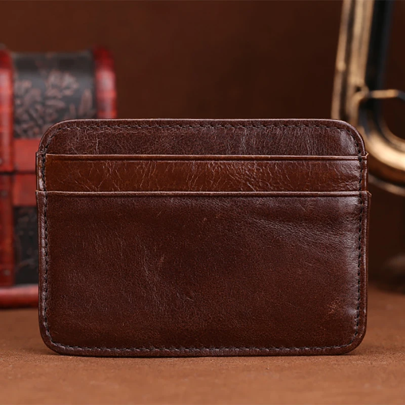 Лидер продаж 2017 мужской Карманный чехол из натуральной кожи с зажимом для денег