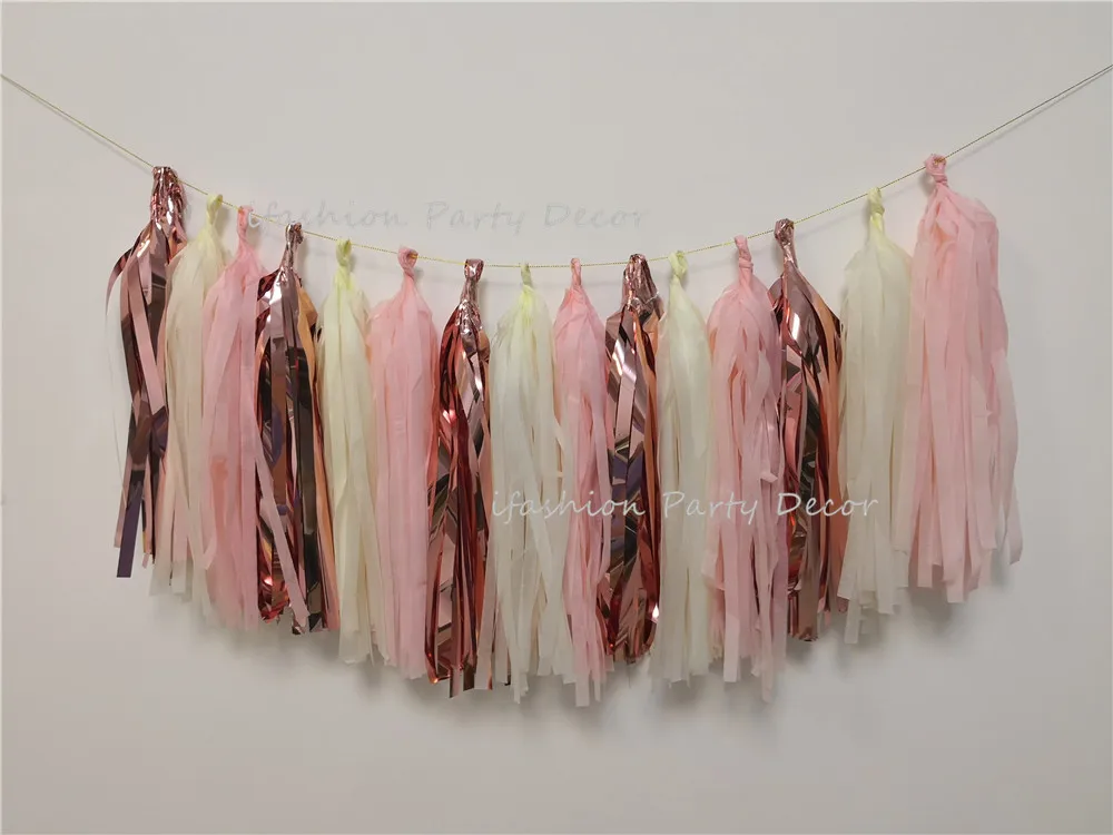 Набор бумажных вееров для вечерние декоративная подставка под розовое золото