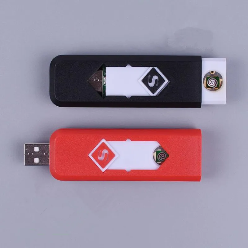 Зарядка через usb Зажигалка бездымного Непламено зажигалки для электронных