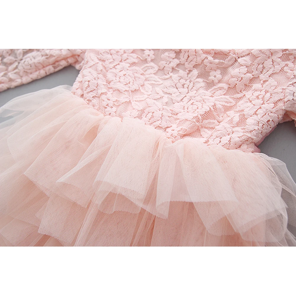Babyinstar Baby Girls Princess Dress 2019 Full Sleeve Kids Lace Patchwork Mesh Party Toddler Big Bow Dresses for | Детская одежда и