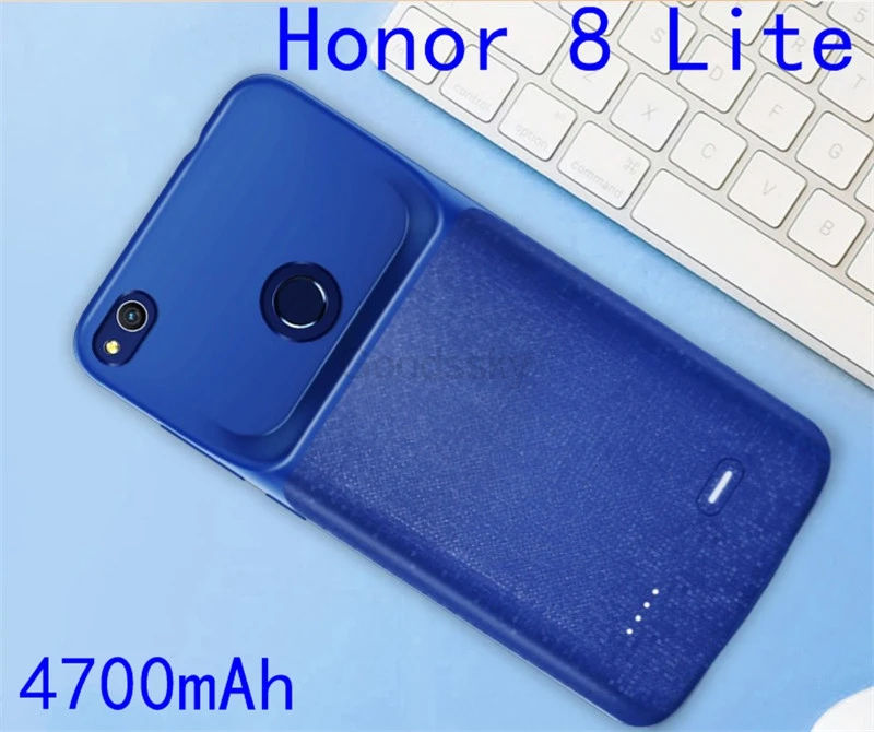 Силиконовый противоударный чехол-батарея Silm для huawei Honor 8 9 Lite 6X 7X Play 8X Nova 3 power bank, чехол-накладка на заднюю панель, чехол s