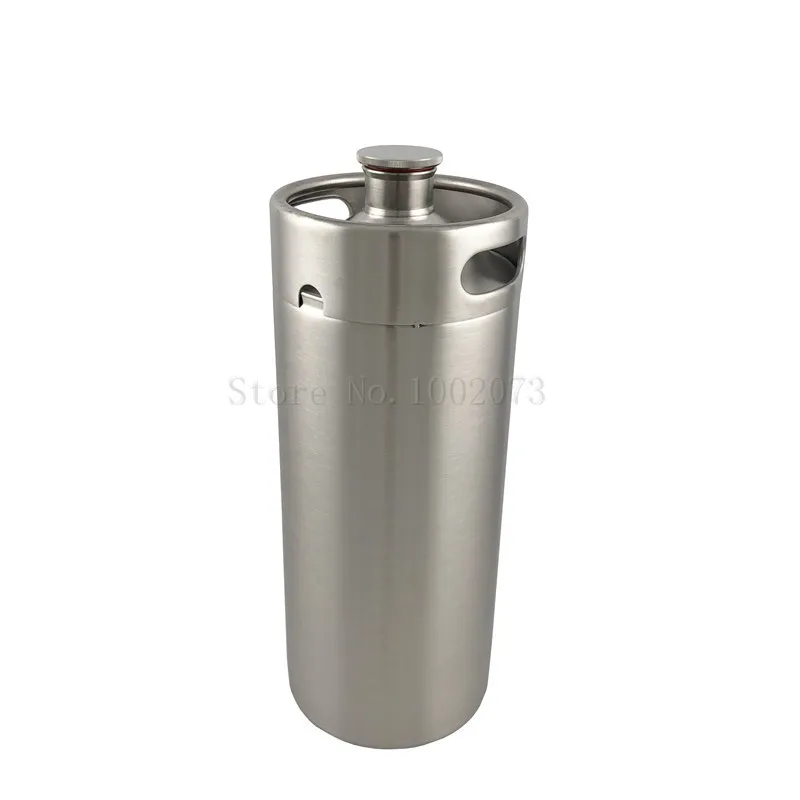 4L мини-стиль из нержавеющей стали Homebrew мини гроулер Keg кувшин для пива переносные пивные бутылки для домашнего пивоварения инструмент