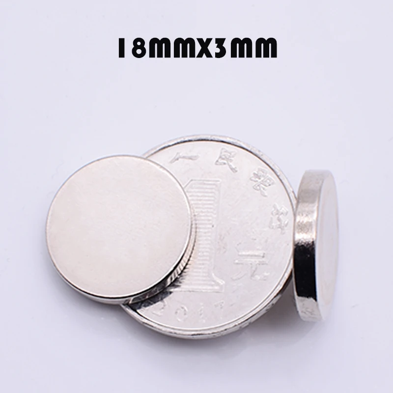 20/50 шт. 18x3 неодимовый магнит N35 супер сильный редкоземельный диск 18 мм x 3