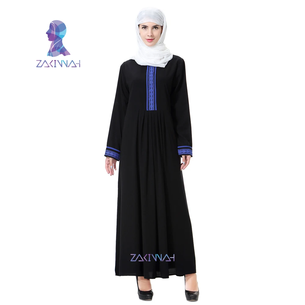 Zakiyyah/Новый дизайн мусульманское женское платье Повседневная Турецкая женская