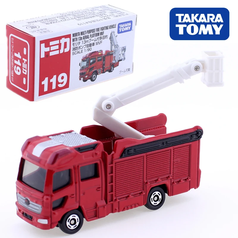 Takara Tomy Tomica No.119 Morita многоцелевой противопожарный автомобиль белая воздушная