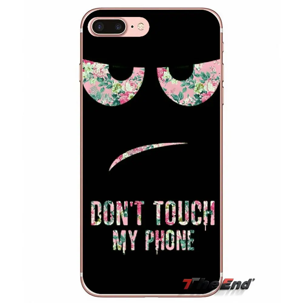 DON T TOUCH MY PHONE для Samsung Galaxy S3 S4 S5 MINI S6 S7 edge S8 S9 Plus Note 2 3 4 5 8 мягкие прозрачные чехлы |