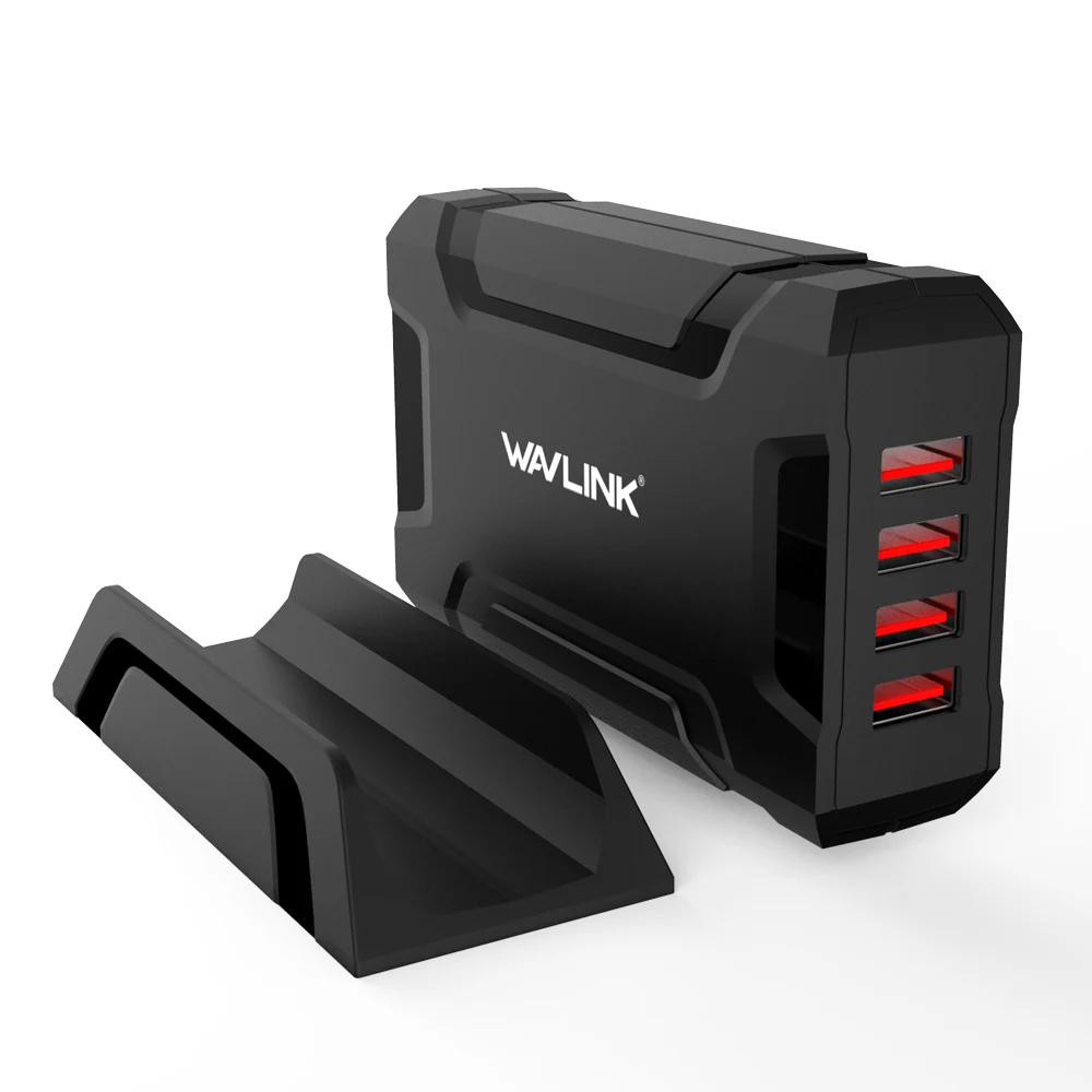 Зарядное устройство Wavlink с 4 USB портами портативное зарядное для путешествий