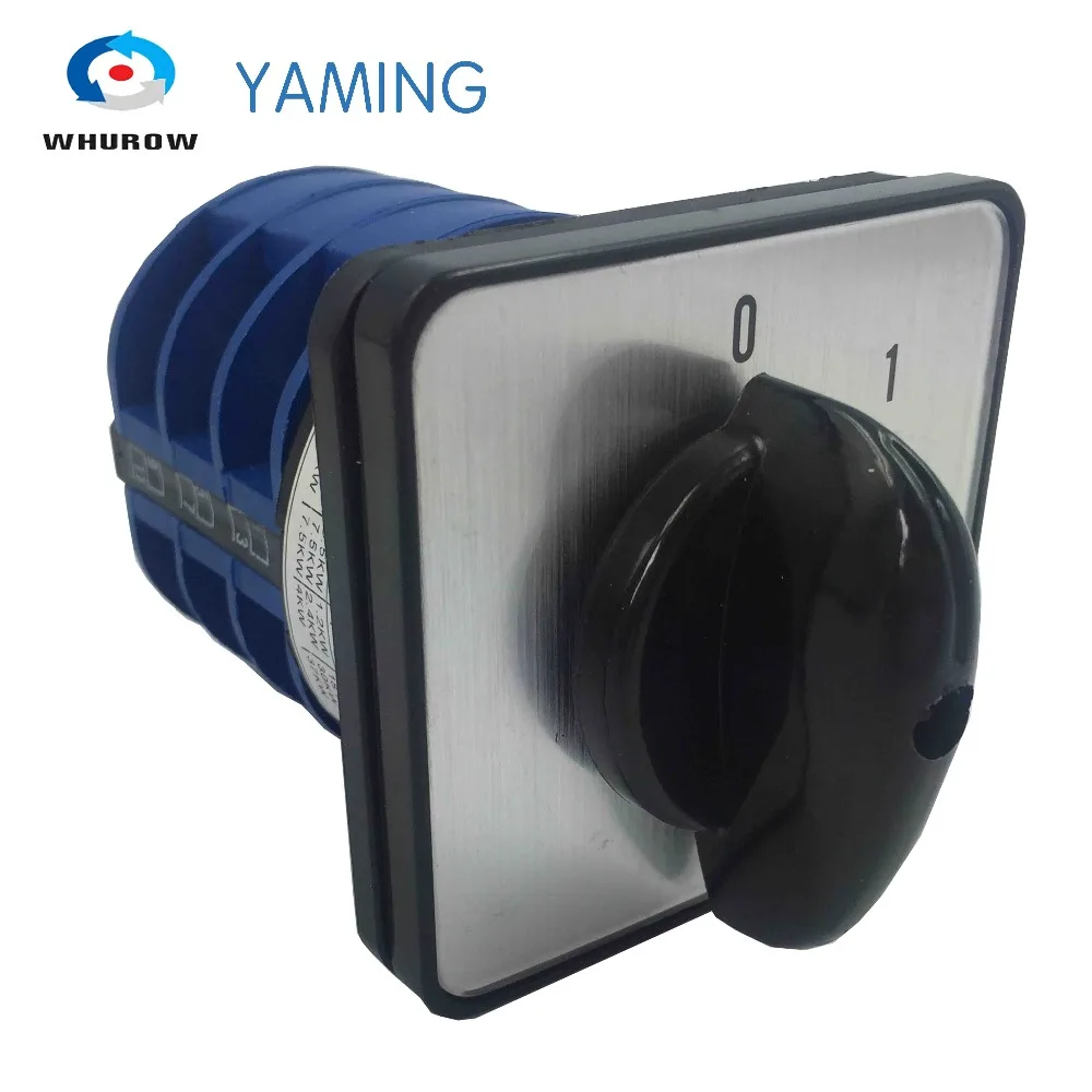 Yaming Электрический LW26-32/3 Универсальный Переключение поворотный переключатель Cam 660 В 32A 3 дуги 2 Позиция 0-1 включения-выключения управления двигателем