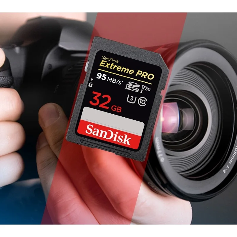 Двойной Флеш-накопитель SanDisk Extreme PRO SD карта 32 ГБ 64 оперативной памяти 16 Гб