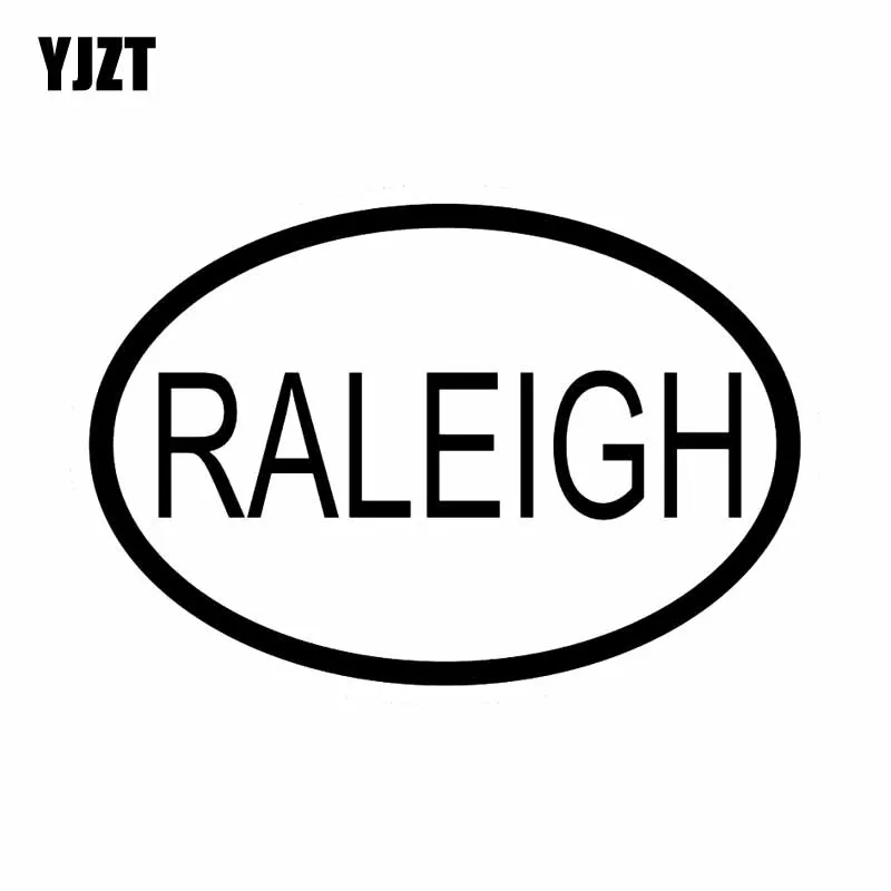 YJZT 14 2 см * 9 7 RALEIGH CITY код страны овальная виниловая наклейка автомобильная черный