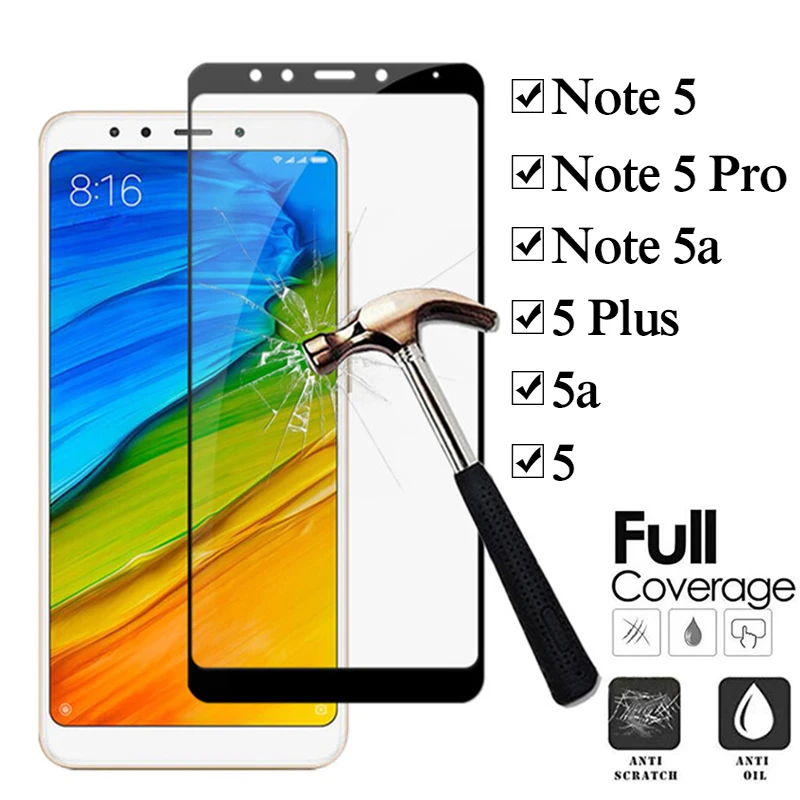 Защитное стекло на Ksiomi Siomi Redmi Note 5A 5 Plus Pro Защитная пленка для экрана Xiaomi Xiomi A5 Note5a