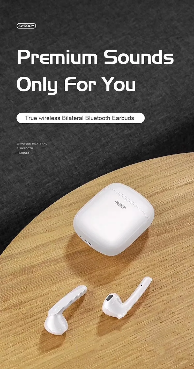 JOYROOM T04S Bluetooth V5.0 наушники настоящие беспроводные 6D стерео динамик с 500 мАч