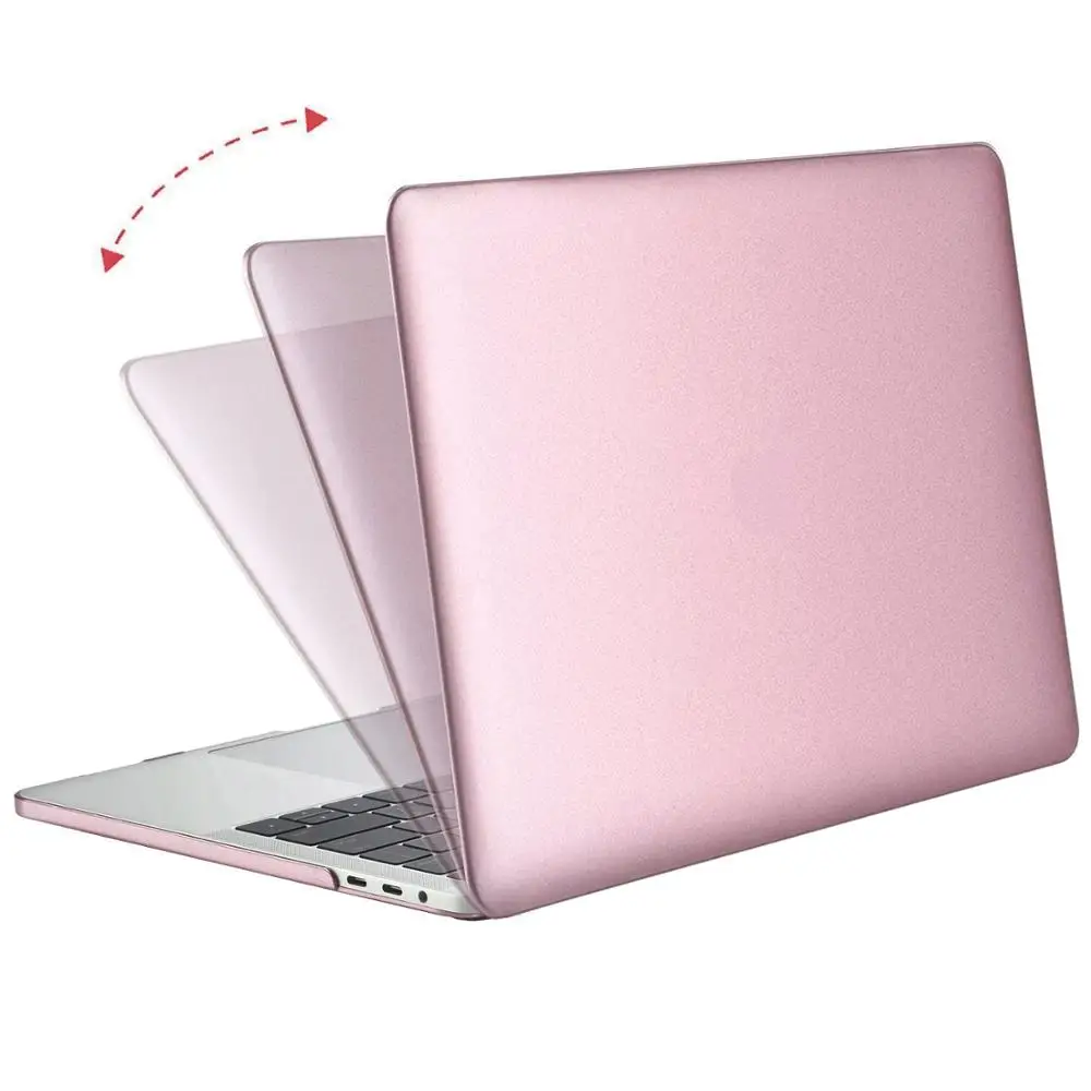 Rose Gold MOSISO кристально чистый жесткий чехол для нового Macbook Pro 13 15 дюймов Сенсорная панель защитная оболочка Крышка A1708 A1989 A1706 Air 13 A1932 - Цвет: Rose Gold