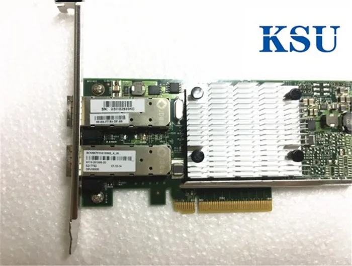 Оптоволоконный ethernet адаптер двойной 2SFP + PCI Expree pcie X8 10 ГБ порт сетевая карта сервер