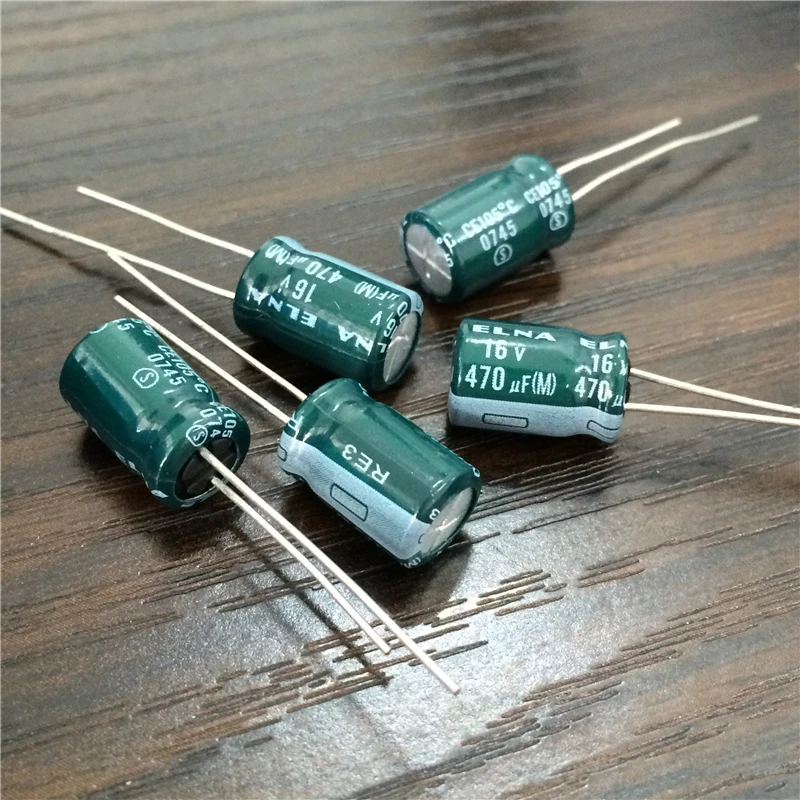 100 шт. 470 мкФ 16В ELNA Япония RE3 серии 8х11 5 мм 16V470uF аудио конденсатор|audio capacitor|470uf 16velna