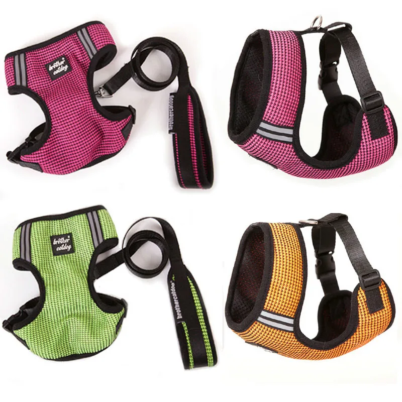 Ошейник для домашних животных жилет маленьких и средних собак кошек шлейка с