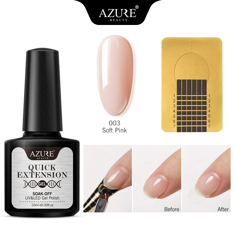 Azure beauty, удлиняющий УФ-Комплект гель-лака для наращивания, светодиодный Гель-лак для ногтей, Набор стикеров для ногтей, впитывающий строительный УФ-гель - Цвет: 2PCS SET 003