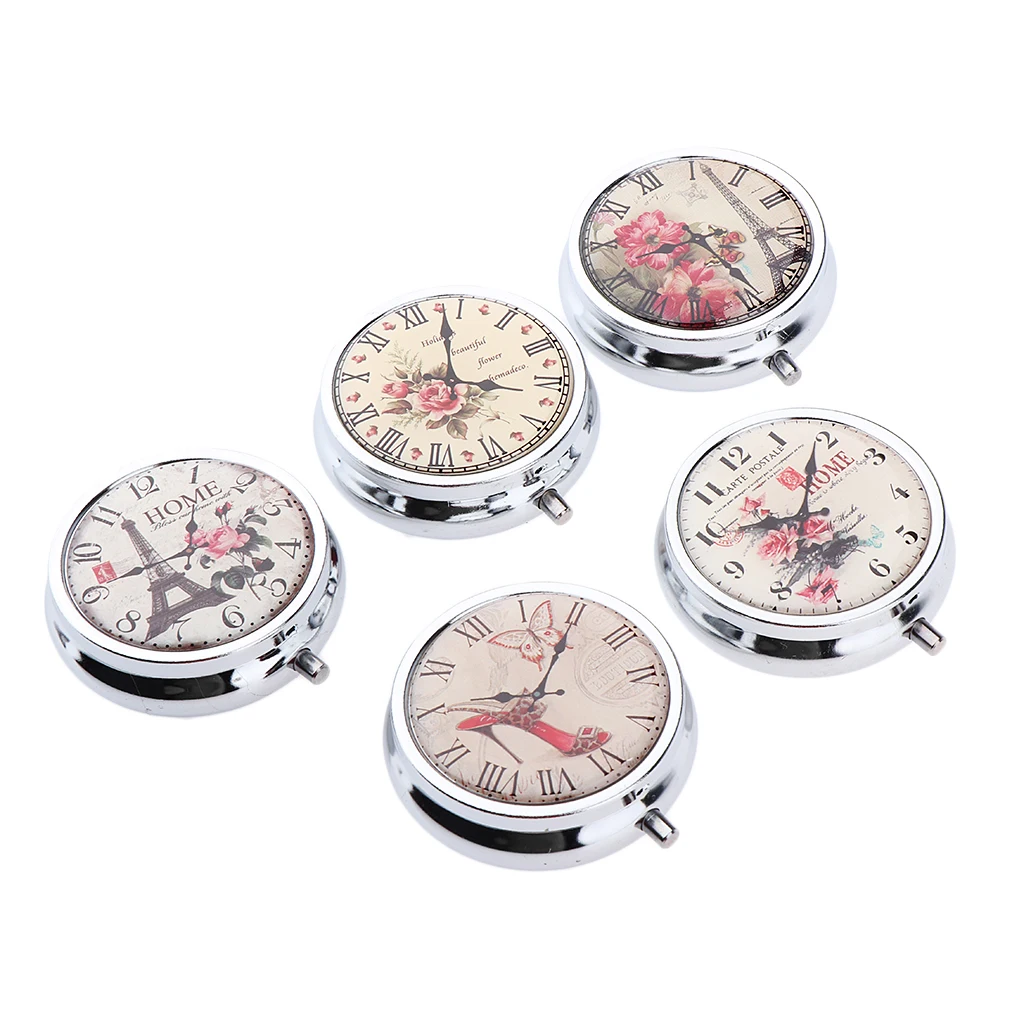 Домашняя дорожная коробка круглая 3 сетки конфетная для таблеток портативные