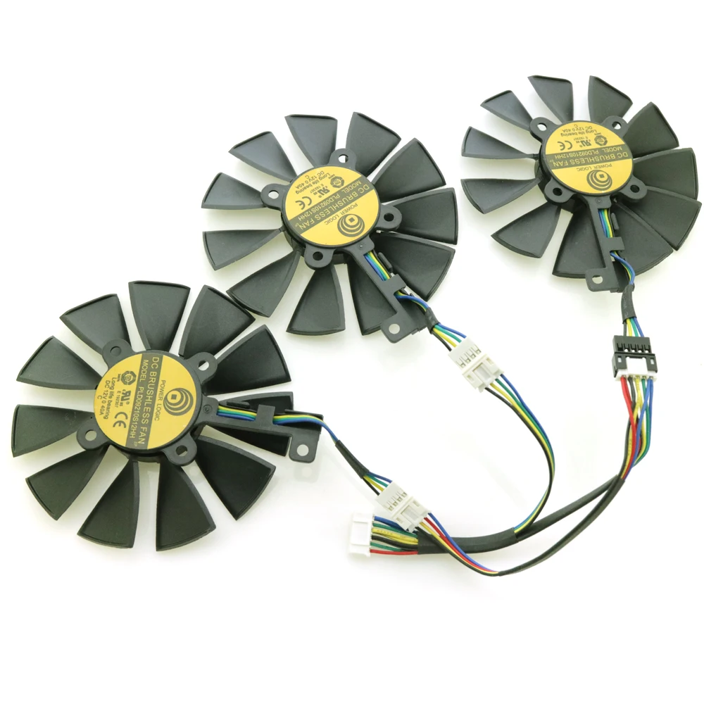Новый вентилятор для видеокарты 87 мм PLD09210S12HH PLD09210S12M охлаждающий ASUS Strix GTX1060 OC 1070 1080