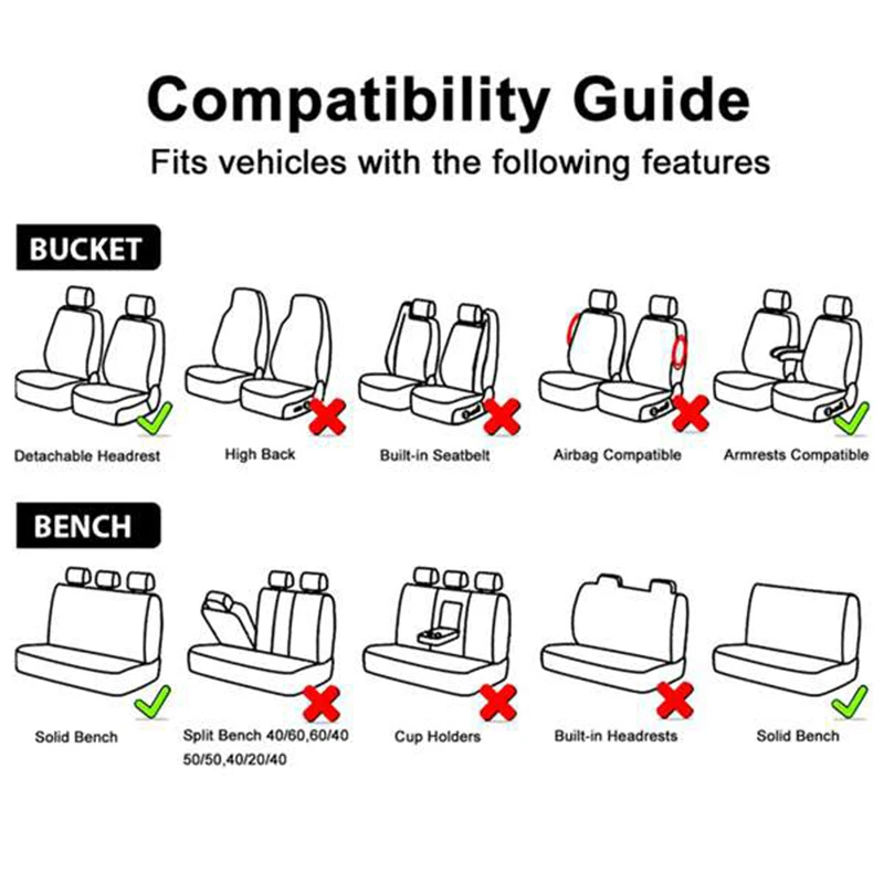 Универсальный чехол для сиденья из искусственной кожи автомобиля|Чехлы на