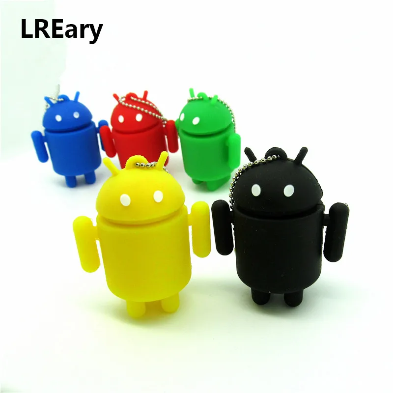 Милый робот Android usb флеш накопитель Жесткий диск памяти флешки Ручка drive personalizado