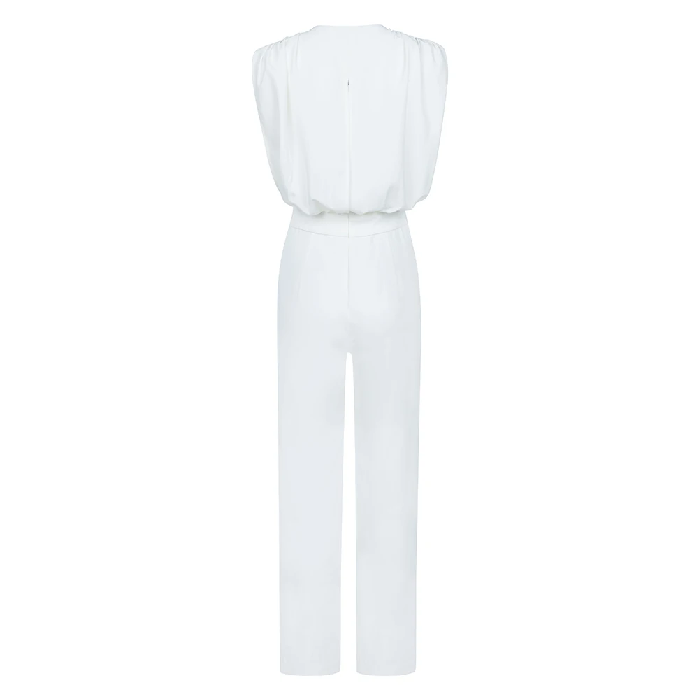 

Party Suits Women Fashion Night Club Celebrity Jumpsuits Sexy Elegant White
