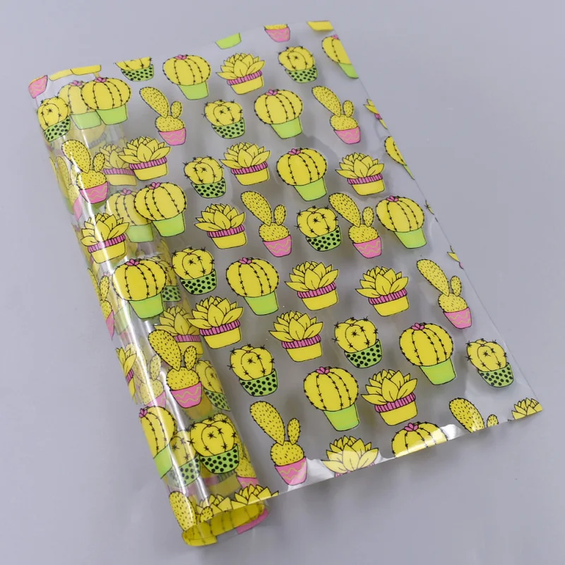 21x29 см A4 ПВХ кожа ткань Листы прозрачный кактус набивные ткани DIY декоративные материалы ручной работы