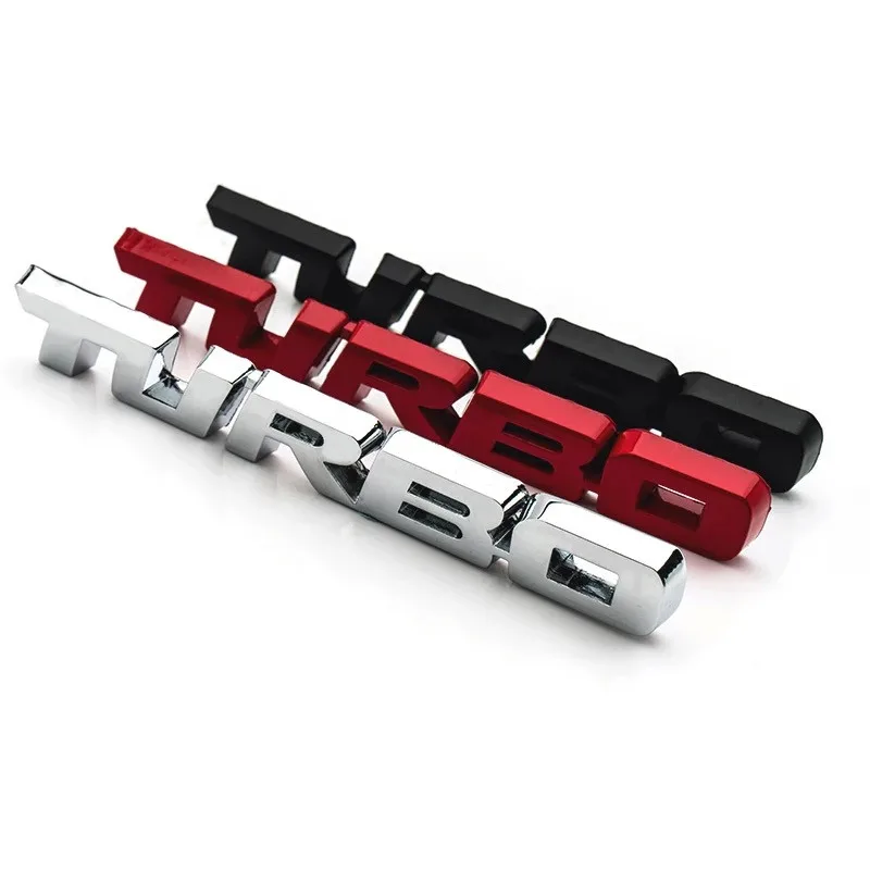 

10x 3D Emblem TURBO METAL GRILL Rear Trunk Car Badge sticker for Audi BMW Ford focus skoda seat Peugeot lada Renault Hyundai