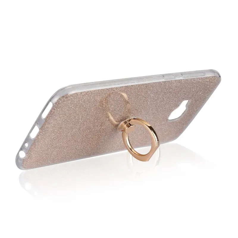 Luxury Ring Holder Case for Asus Zenfone 4 Selfie Pro ZD552KL Glitter Silicon TPU Gel Back Cover Grip Capinhas Coque Etui Hoesje |