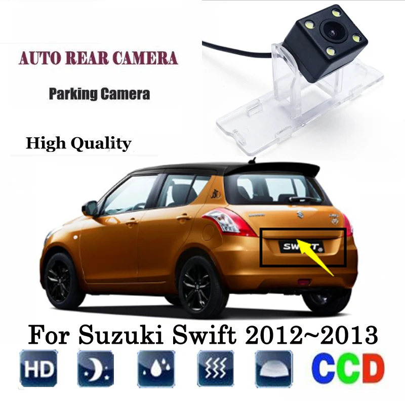Rear View Camera For Suzuki Swift 2012~2013 CCD Night Vision RCA Camera/LED Reversing Camera/License Plate Backup | Автомобили и