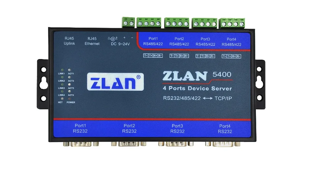DHCP DNS 4 порта RS232 RS485 RS422 к TCP/IP Ethernet RJ45 конвертер промышленные последовательные