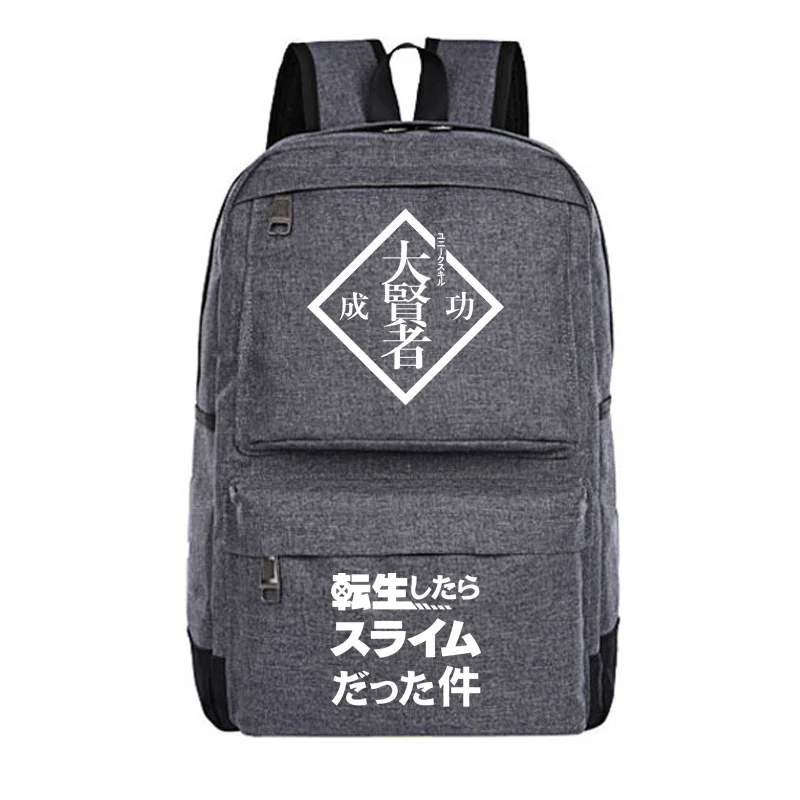 High-Q Unisex Anime Cos That Time I Got Reincarnated as a Slime student backpack Rimuru Tempest Student Casual cosplay Backpack | Багаж и