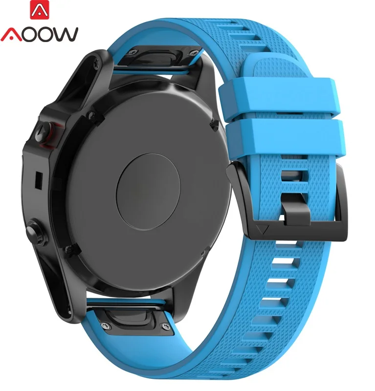 AOOW силиконовый ремешок для часов Garmin fenix 3 HR fenix 5X gps часы Quick Release замена Браслет ремешок Высокое качество полосы