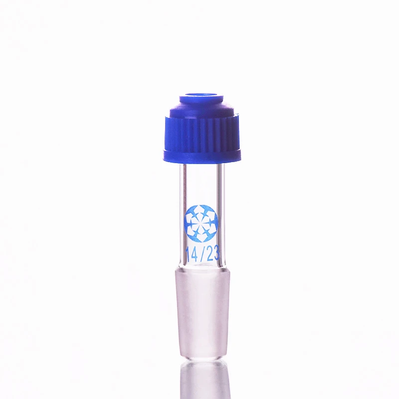 Adjustable thermometer connector 14/23,Screw thermowell,Laboratory glass connector,Thermometer adapter