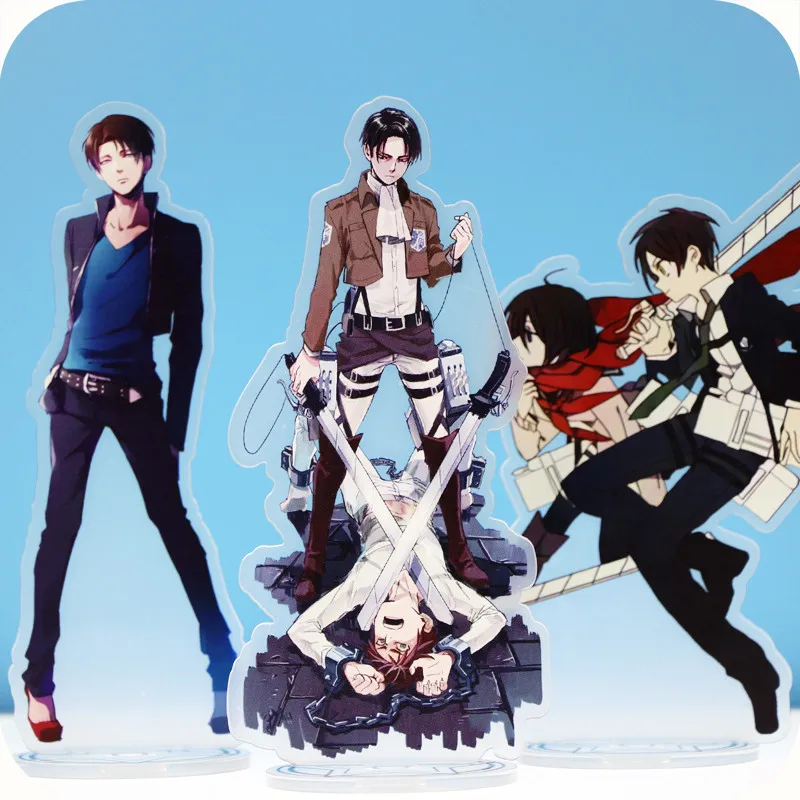 Аниме мультфильм Атака Титанов Shingeki no Kyojin Ackerman Эрен фигурка на акриловой
